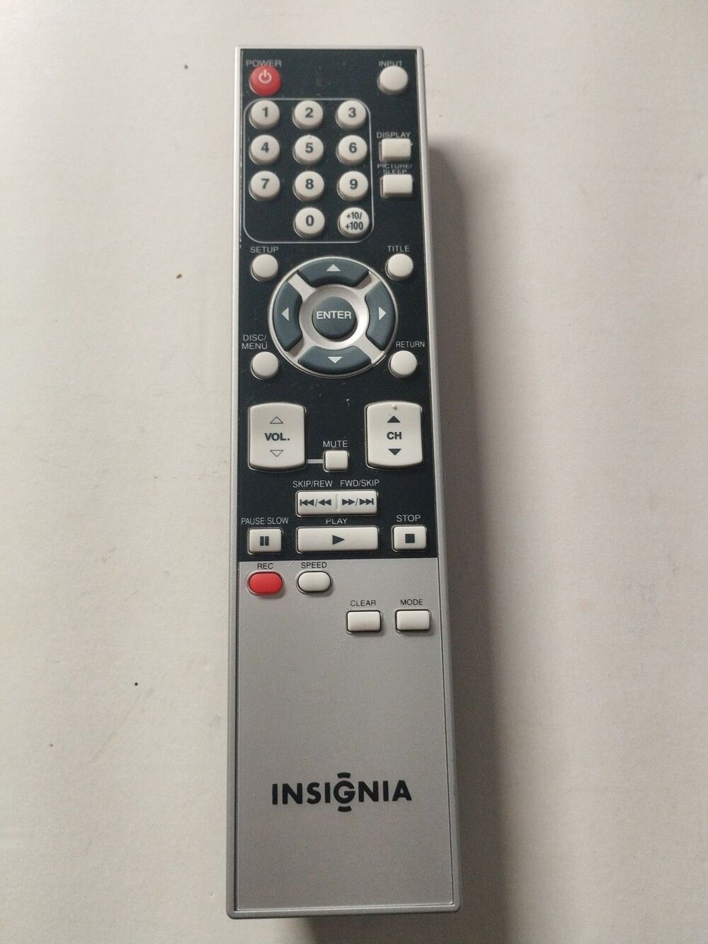 Insignia TV/DVD Video Remote Control NF000UD T1-3